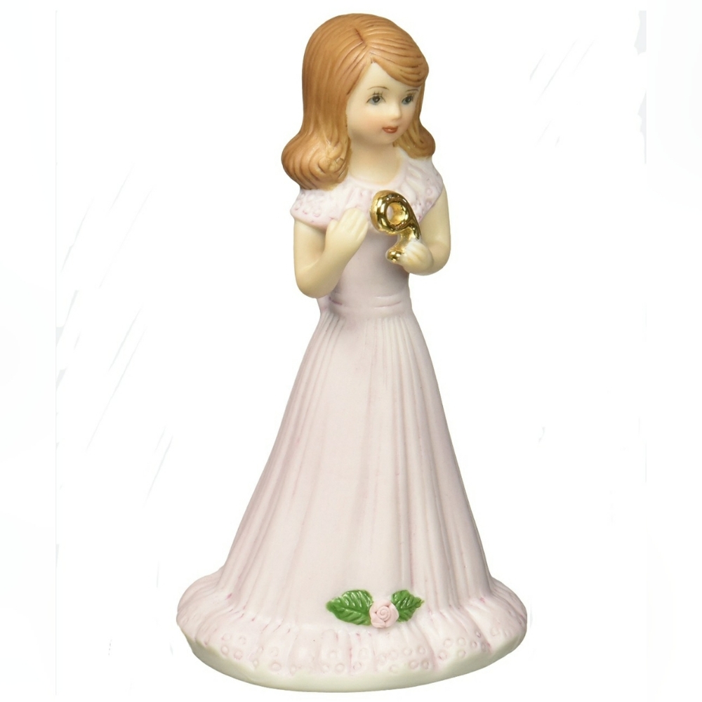 ENESCO Growing Up Birthday Girl Age 9 Porcelain Figurine